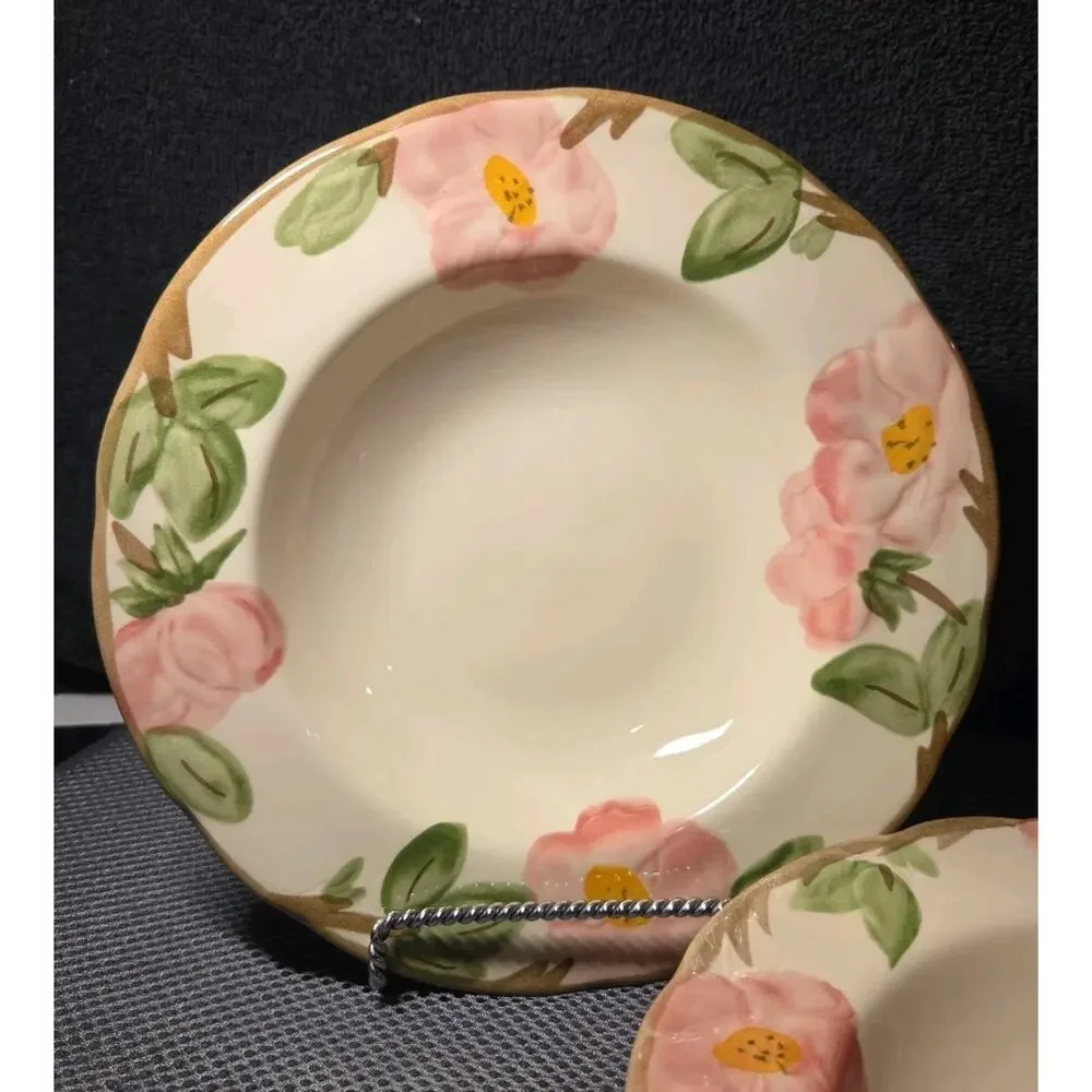 Franciscan Desert Rose Soup Plate 9in Set Of 2